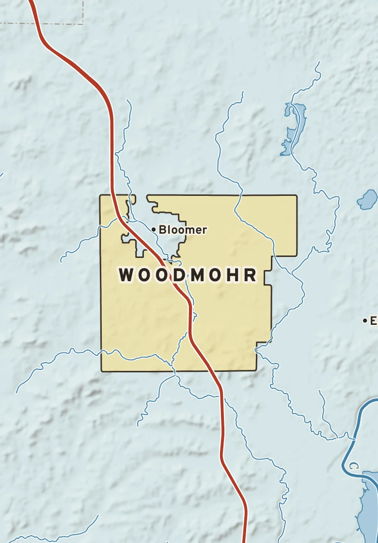 Atlas plate of Woodmohr, Wisconsin.