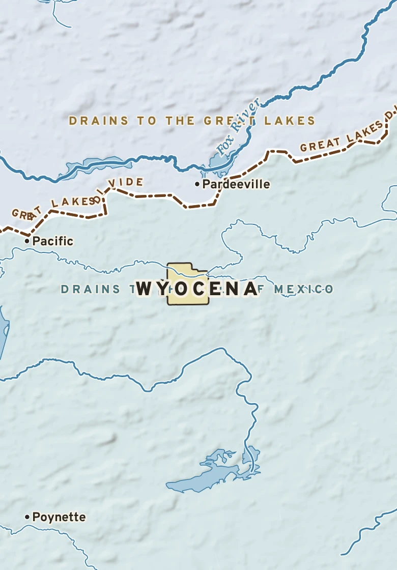 Atlas plate of Wyocena, Wisconsin.