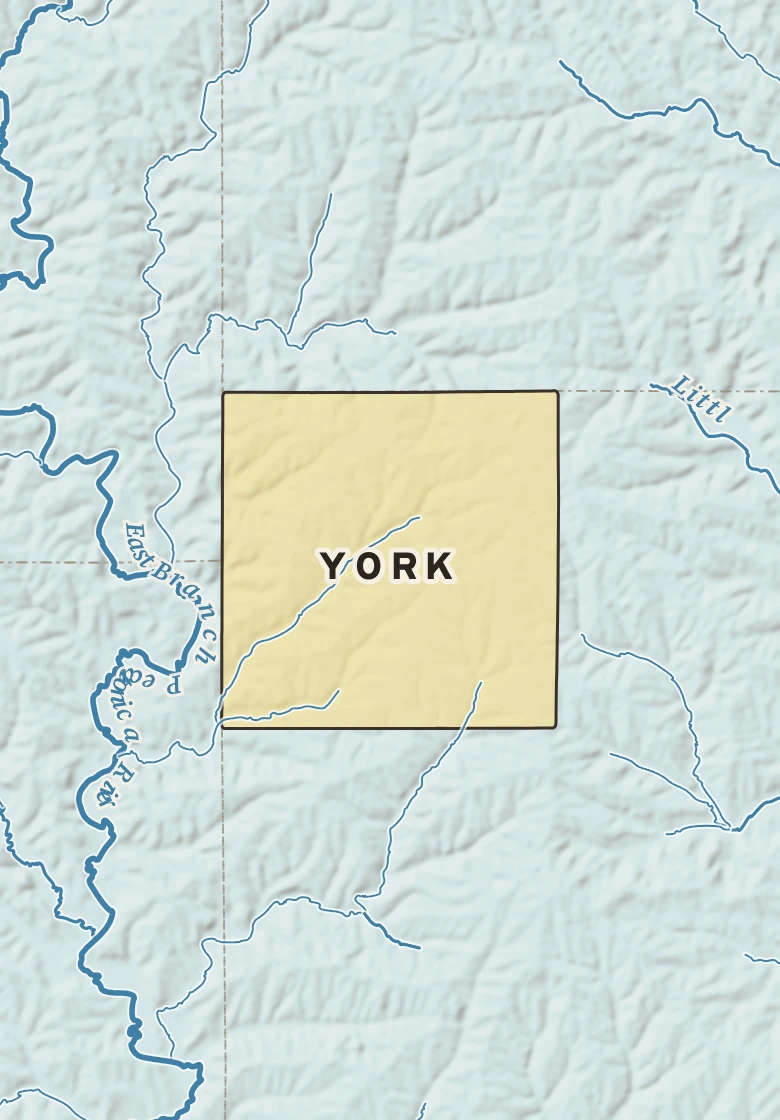 Atlas plate of York, Wisconsin.